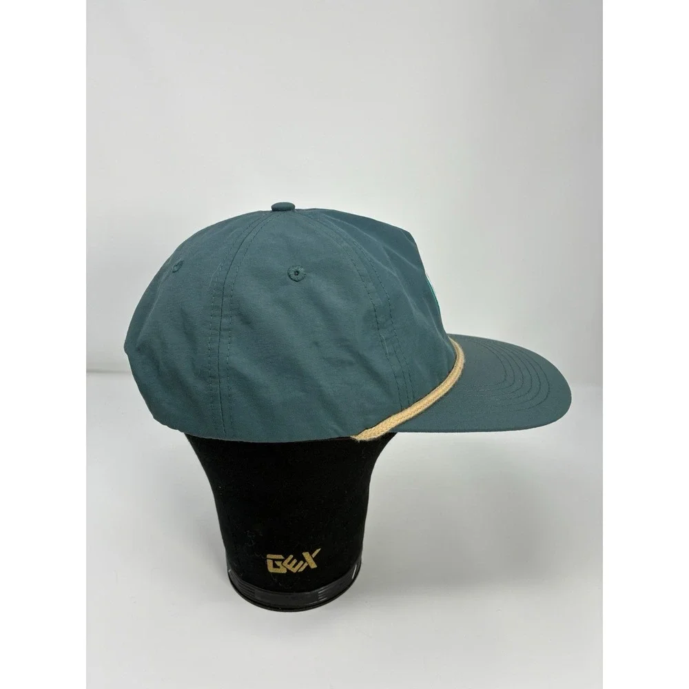 Sun Cruiser Iced Tea‎ Vodka Teal Rope Hat Adjustable Snapback Cap Retro Style